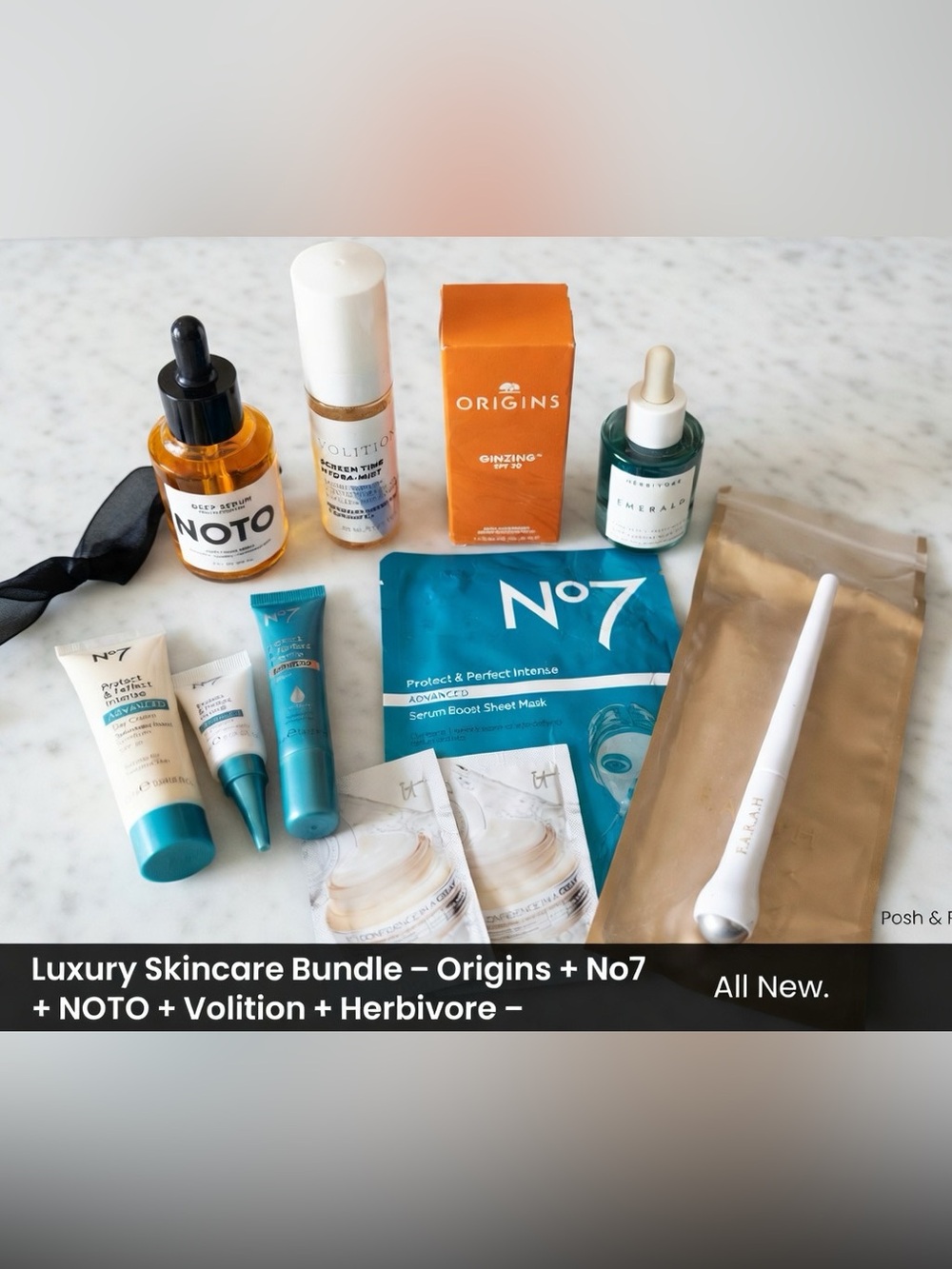 Luxury Skincare Bundle - Origins + No7 + NOTO + Volition + Herbivore - ALL NEW!